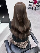 ノー バイ イオエ 西梅田(no. by ioe)&nbsp;ブリーチなしカラー/髪質改善/ミルクティーベージュ/小顔ヘア