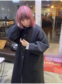 ペールピンク×バングブラック
