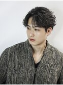 メンズパーマ/ダウンパーマ/フェザーパーマ[表参道/men's］