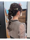 ポニーテールアレンジ
