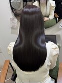 髪質改善 スーパーロング ワンレングス レイヤー 韓国風巻き