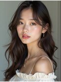 レイヤーヘア_調布韓国ヘアブリーチなしカラー顔周り