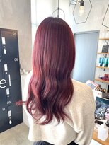 シェル 津山の手店(shel)&nbsp;20代30代髪質改善ピンクカラー艶感