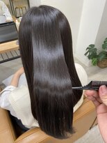 ハノン バイ リンクス 大宮(Hanon by LINKTH) ウルトワトリートメント◎アッシュブラック/レイヤーロング