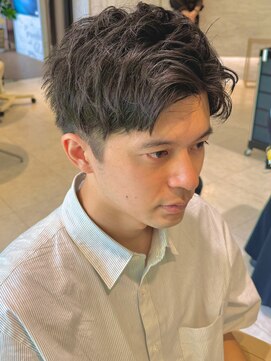 カインド 南青山(hair&make up KIND) ビジネスマンセンターパートアップバング刈り上げmen's