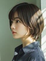 リル バイ フレイムス 川口(Lilou by Frames)&nbsp;絶壁が気になる20代｜ひし形シルエットのショートボブ【川口】