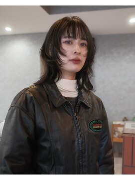 ジュール(JOULE'S) 黒髪/ミディアム/パーマ/ウルフ/レイヤーカット/名古屋伏見/