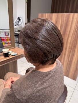 アッシュ 茗荷谷店(Ash) 茗荷谷レイヤーカット韓国ダブルカラー顔周り前髪カットボブ