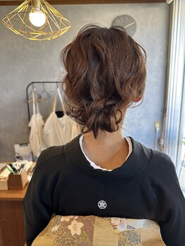 ヘアー ノーブル(hair noble)の写真/特別な日のヘアセット、着付けはお任せください◎