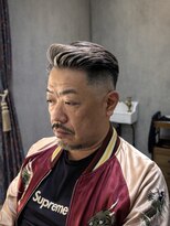 ジ オブスキュア(THE OBSCURE) 白髪を生かすホワイトメッシュ×大人フェード