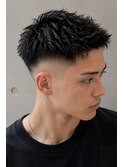メンズカットフェードベリーショート夏髪短髪