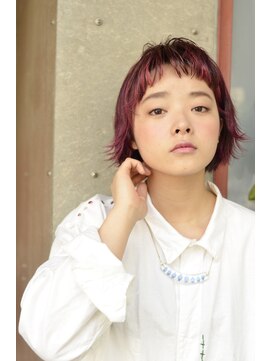 コイ(coii) ☆ローズピンクのハイライトショートぼぶ☆【coii】