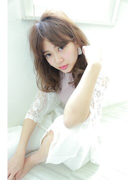 ウノプリール 京橋店(uno pulir) 大人かわいい無造作ウェーブふわミディ