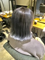 ヘアスタジオニコ(hair studio nico...) グレー×シルバー