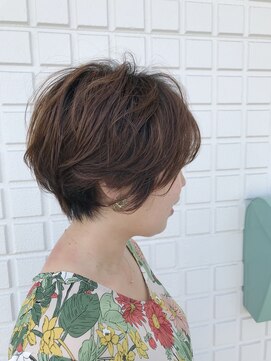 アミトヘアアンドサロン(amito hair&salon) 『楽におしゃれに』ふんわり丸みショート/クリープパーマ