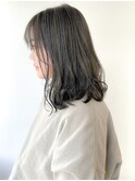 ☆外ハネボブ×ブリーチなしオリーブグレージュ☆navile表参道