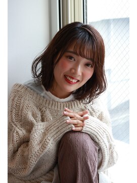 ブリーチ ラボ エーアイ 原宿店(BLEACH LABO Ai) 20代30代40代50代 色っぽふんわりミディの重軽ウェーブヘア♪