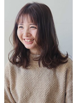 ビーワールド(B WORLD) ふわっと揺れ動く鎖骨ミディ【藤枝/髪質改善/デザインカラー】