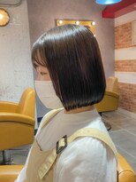 綺麗なラインのボブスタイル