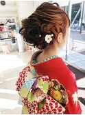[FREEJUA/北上尾]成人式・ロング振袖ヘアアレンジ