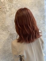 ヘアスタジオ マテリアル 中央駅店(hair studio Material) オレンジブラウン
