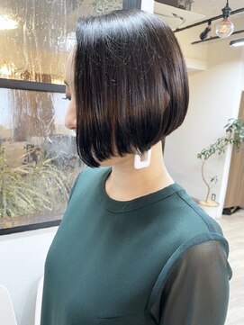 ニット 銀座(knit) 《knit銀座 佐野元気》黒髪20代30代40代前下がりショートボブ