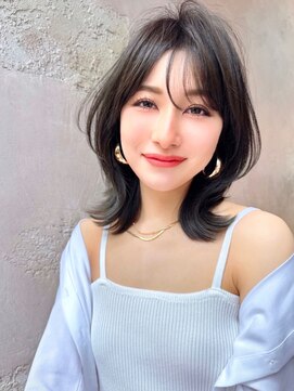 ロンドローズ 名古屋(Lond damaskRose) グレージュカラー 韓国ヘア 顔まわり イヤリングカラー 22