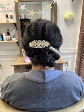 クレス 本川越店 【お呼ばれアレンジ】シニヨン風アレンジ