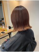 ライトブラウン/外ハネボブ/30代40代/姪浜
