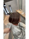 脱白髪染めカラーパープルブラウン