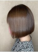 ナチュラルブラウンボブ