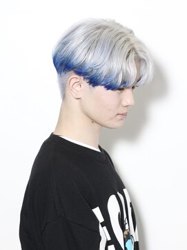 スノットバイガルテ(SNOT by GARTE) ホワイトカラー/センターパート/エンドカラー/ハイトーンカラー