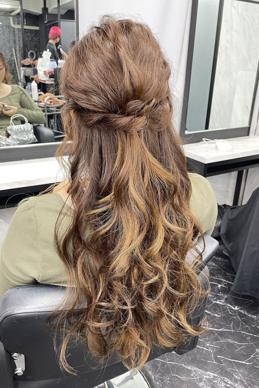ヘアセット×ハーフアップ：L213264507｜ホットペッパービューティー