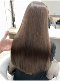 ブリーチなしミルクティーベージュ髪質改善トリートメント