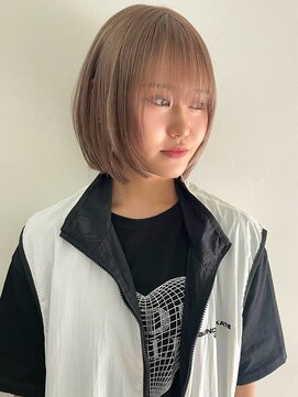 サンク 原宿 表参道(cinq) ハイトーンレイヤーボブミディアムレイヤーショートウルフボブ