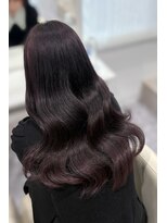 ナビ 金沢駅前店(navi)&nbsp;艶ぷるココアラベンダー(髪質改善/艶カラー/縮毛矯正)