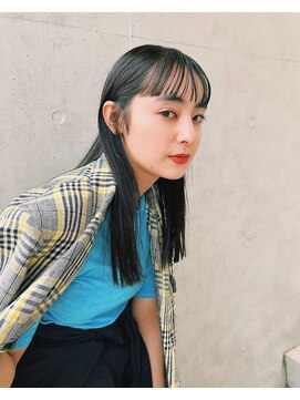 ソワ オモテサンドウ(SOIE OMOTESANDO) 【SOIE】シアブラックで大人のぱっつんヘア