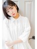 【艶髪/コスパ◎】似合わせカット+シルク縮毛矯正＋前処理ケラチン TR