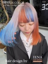 イエナ 渋谷(IENA)&nbsp;オレンジカラー　デザインカラー　ケアブリーチ　ダブルカラー