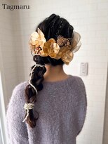 タグマル&nbsp;卒業式ヘアセット☆サイドの編み下ろしスタイル☆