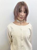 キー(kii) pink beige × brown