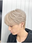 マッシュウルフ/ハイトーンカラー/マッシュスタイル