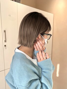 シアン バイ アルテフィーチェ(CYAN by artefice) 切りっぱなしボブ シアベージュ
