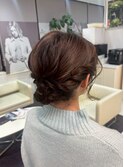 うなじスッキリ編み込みアップヘア！結婚式二次会花嫁ドレス着物