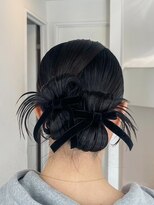 ミーム 原宿 表参道(meme)&nbsp;＊360°盛れる！タイトお団子まとめ髪/ヘアセットアップスタイル