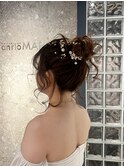 抜け感あるウェディングフォトヘアセット