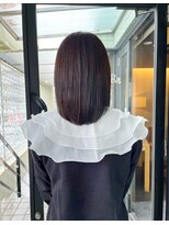 ハピネス 河原町店(Happiness)&nbsp;京都美容室 艶カラー 伸ばしかけボブ