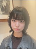 【前迫 隆志】　ウルフ　ショート　カット　暗髪