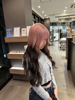 ソワンドブレス 阿倍野店(soin de brace)&nbsp;ルーツカラー　　ピンク×ブラウン