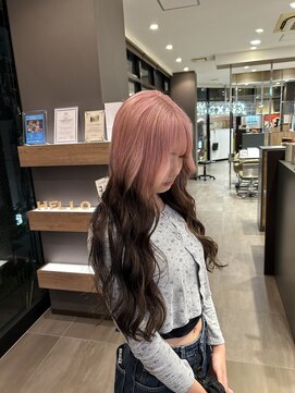 ソワンドブレス 阿倍野店(soin de brace) ルーツカラー　　ピンク×ブラウン